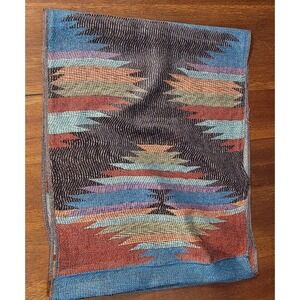 Rapti Fashion Womens Infinity Scarf Aztec Multi-Color 70% Fine Wool 30% Silk